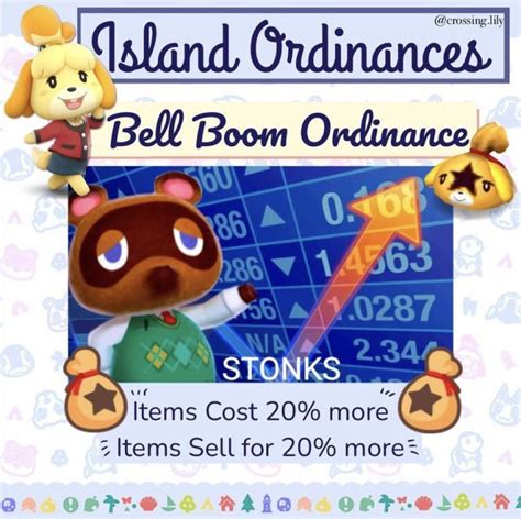 bell boom ordinance acnh|acnh ordinances guide.